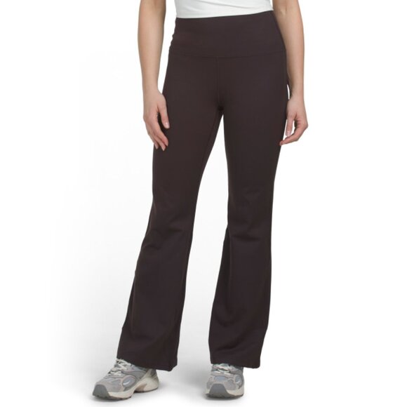 BALANCE COLLECTION Chocolate Plum Easy Waist Brandy Flare Pants - Picture 1 of 2